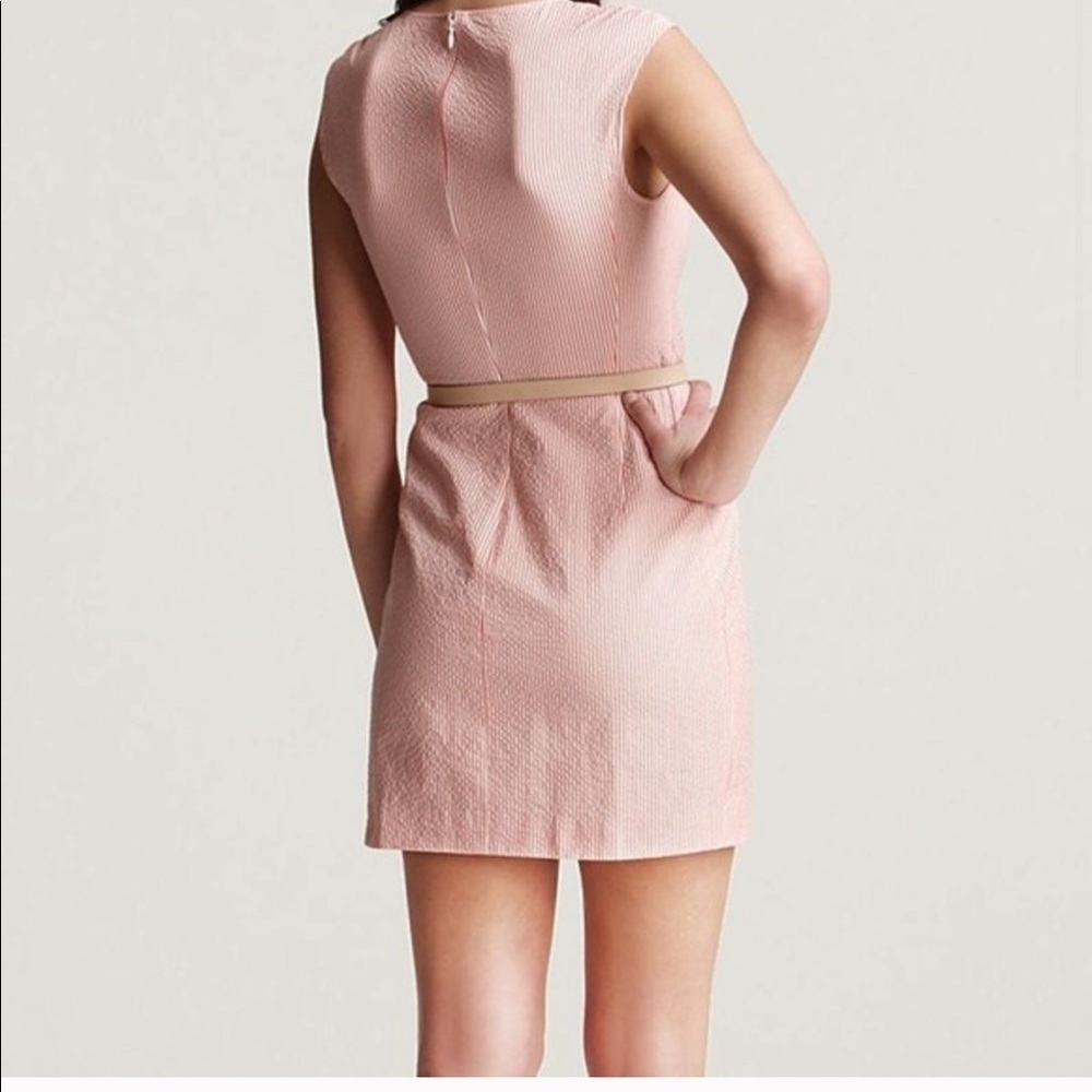 Theory BLUE ‘Dimesia Chipper’ Seersucker Dress - size 4 - Picture 2 of 11